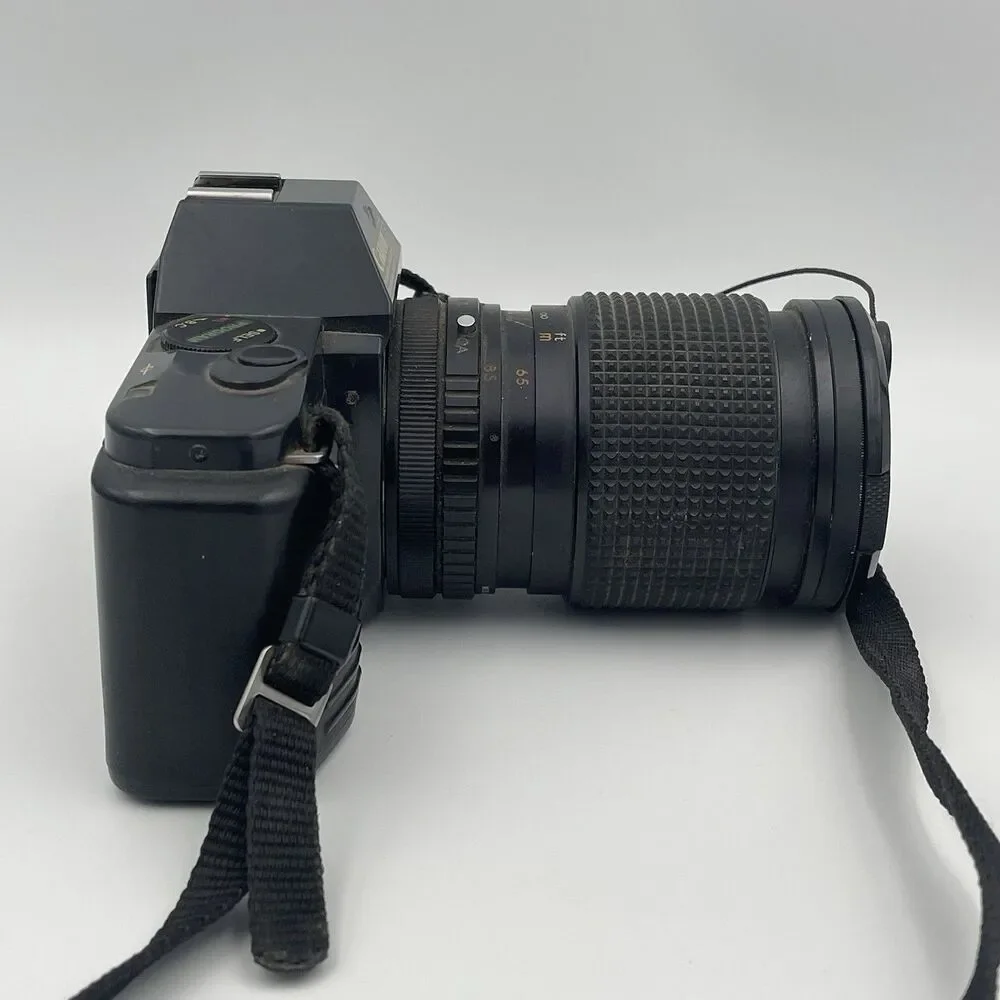 Canon T50 35mm SLR Film Camera With Lens - Untested As Is For Parts / Repair